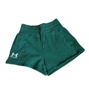 Under Armour Sweat Shorts Green Women's XS Cheer Athleisure Loungewear